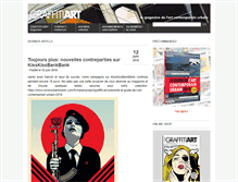 Tablet Screenshot of graffitiartmagazine.com